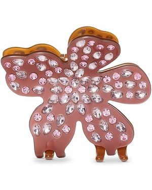 Lele Sadoughi Lily Sparkling Claw Clip - Red