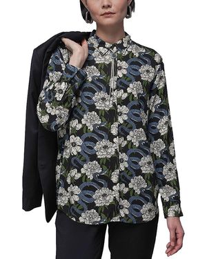 WILDFANG The Empower Long Sleeve Button Up Shirt - Gray