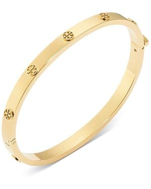 Tory Burch Thin Icon Bangle Bracelet - Metallic