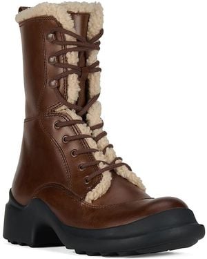 Jeffrey Campbell Explored Faux Fur Ankle Boots - Brown