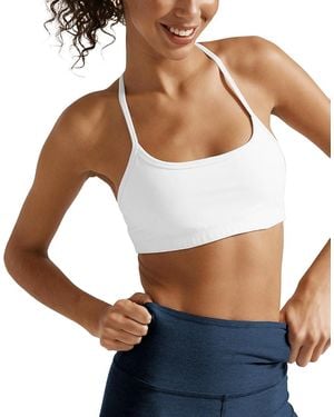 Beyond Yoga Spacedye Slim Racerback Sports Bra - White