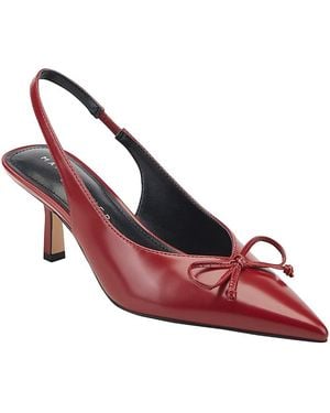 Marc Fisher Gretel Leather Slingback Court Shoes - Pink