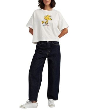 Chinti & Parker Cotton Woodstock Embroidered T-Shirt - Blue