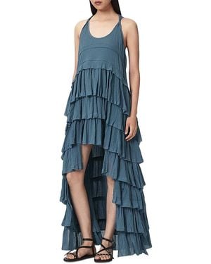AllSaints Cavalry Crepe Dress - Blue