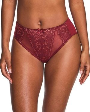 Wacoal Retro Chic High Cut Briefs - Red