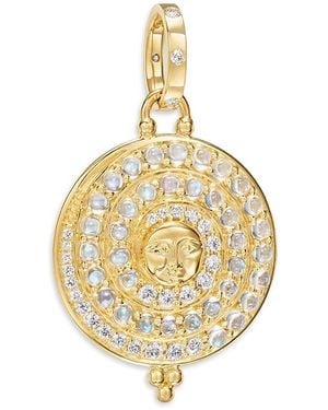 Temple St. Clair 18K Fj Moonstone & Diamond Lunar Glow Pendant - Metallic