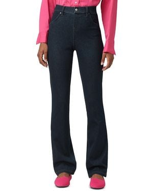 Hue Ultra Soft High Rise Denim Baby Bootcut Leggings - Blue