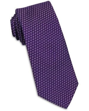 W.r.k. Neat Silk Tie - Purple