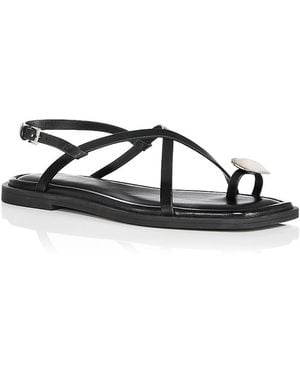 Rag & Bone Remi Flat Sandals - Black