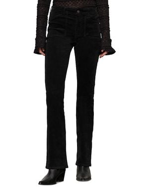 Sanctuary Velveteen Brook Bootcut Pants - Black