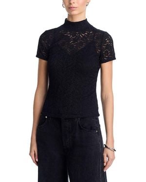 PAIGE June Lace Top - Black