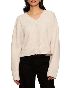 Sanctuary Vanna V Neck Sweater - White