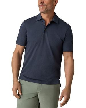 Faherty Sunwashed Cotton Polo T-Shirt - Blue