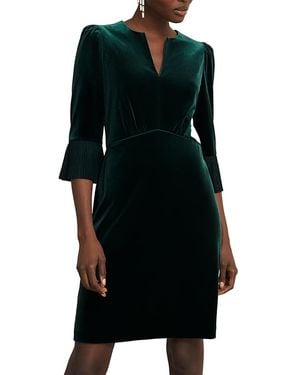 Hobbs Velvet Mini Dress - Black