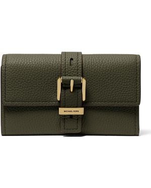 Michael Kors Nolita Medium Flap Trifold Wallet - Gray