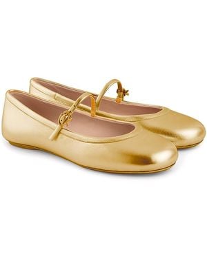 Gianvito Rossi Carla Flats - Natural