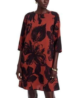 Caroline Rose Easy A Line Dress - Red
