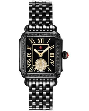 Michele Deco Madison Mid Watch, 29Mm X 31Mm - Black
