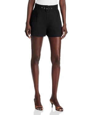 Aqua Belted Shorts - Black