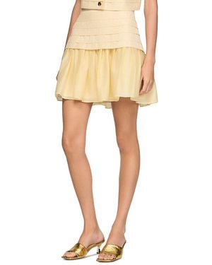 Sandro Hadley Short Pleated Skirt - Yellow