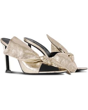 Givenchy Boudoir Bow 95 Mules - Natural