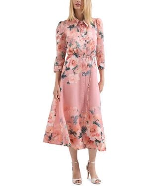 Phase Eight Petites Anabella Floral Shirtdress - Pink