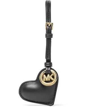 Michael Kors Leather Heart Charm - Black