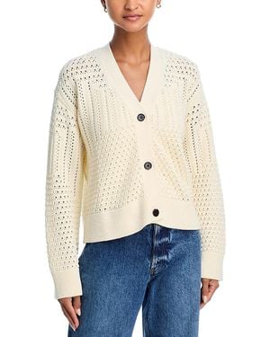 Rails Geneva Button Front Cardigan - Natural