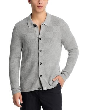 Barbour Falton Knitted Cardigan Sweater - Gray