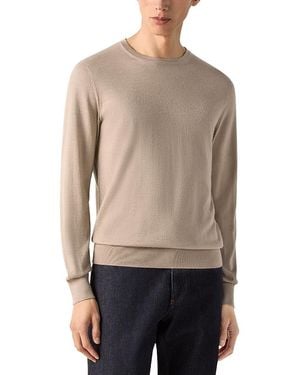 ZEGNA Cashseta Cashmere Blend Crewneck Sweater - Natural