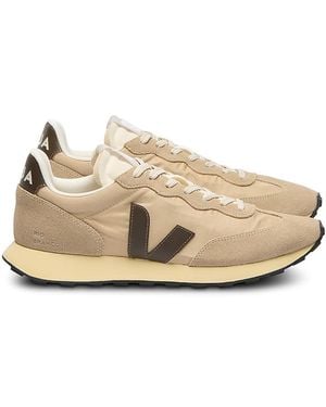 Veja Rio Branco Ii Lite Suede Overlays Retro Sneakers - Natural