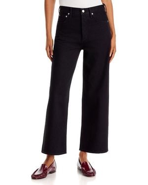 Agolde The Ren High Rose Ankle Wide Leg Jeans - Blue