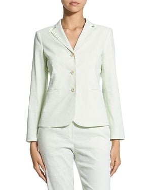 Theory Shrunken Linen Blend Jacket - White