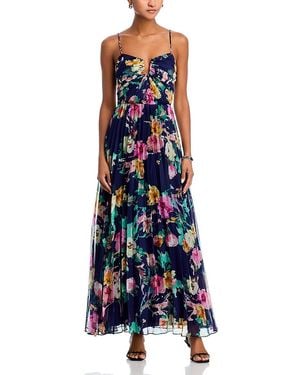 Aqua Watercolor Guest Of Maxi Dress - Blue
