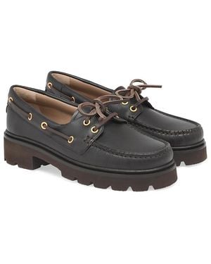 Gianvito Rossi Olonne Boat Shoe - Gray
