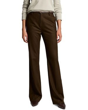 Vince Simone Wool Blend Flare Pants - Brown