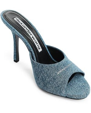 Alexander Wang Cher 105 Mule Sandals - Blue