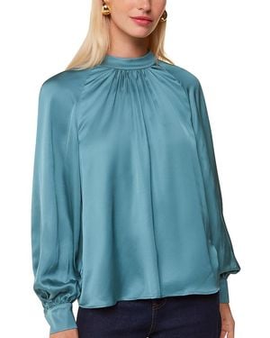 Whistles Lea Satin Top - Blue