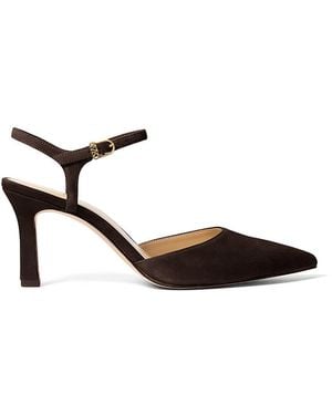 Michael Kors Amara Suede Mid Heel Pumps - Black