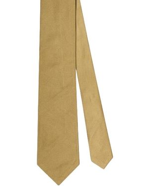 Robert Talbott Newman 7 Fold Solid Silk Necktie - White