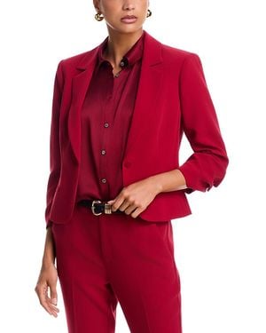 Cinq À Sept Le Petit Khloe Cropped Blazer - Red