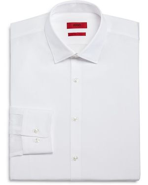 HUGO Mabel Sharp Fit Regular Fit Dress Shirt - White