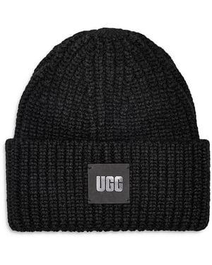 UGG Sherpa Cuff Beanie - Black