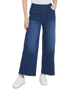 Lyssé Sylvie Pull On Wide Leg Jeans - Blue
