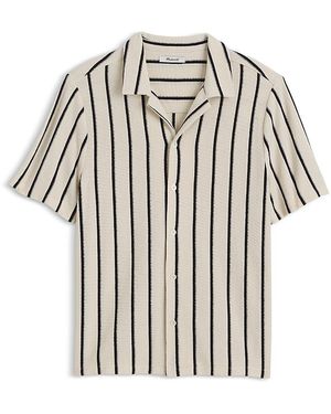 Madewell Lisbon Regular Fit Knit Camp Shirt - White