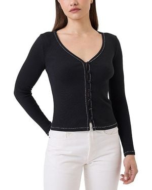 Goldie Lewinter Celeste Organic Micro Cardigan - Black
