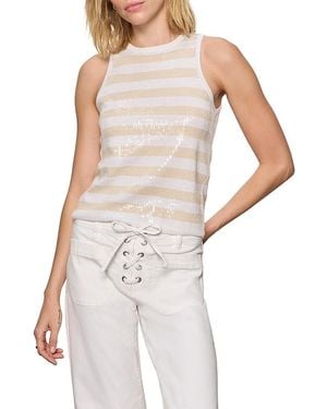 Sanctuary Summer Shine Sequin Tank - White