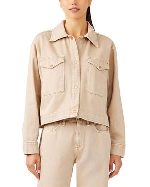 Triarchy Carla Cropped Jean Jacket - Natural