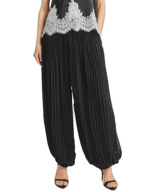 Saint Art Ronan Pleated Chiffon Pants - Black