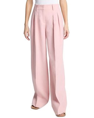 Michael Kors Linen Slouch Pants - Pink
